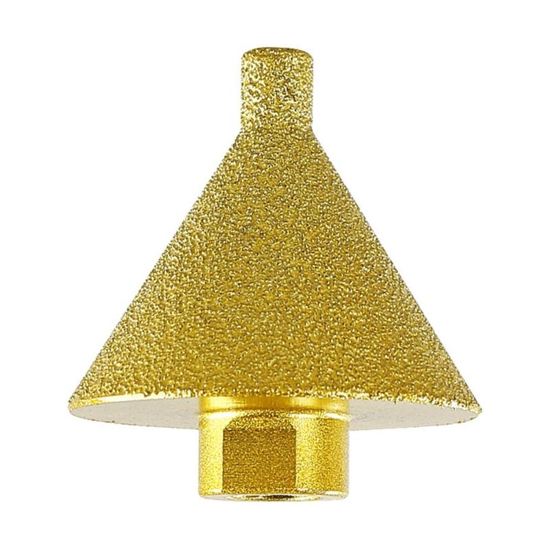 Diamond Chamfer Finger Bit Diamond Cone Milling Bit Stone Hole Opener Diamond Chamfer Drill for Porcelain Tiles