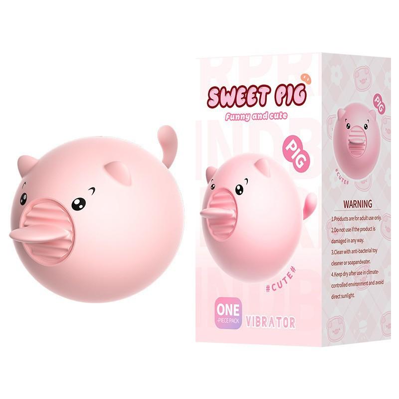 Cute Mini Pig Tongue Licking Toys For Women Clitoral Nipples Anal Stimulation Vibrators Female Masturbation Sex Toys For Couples