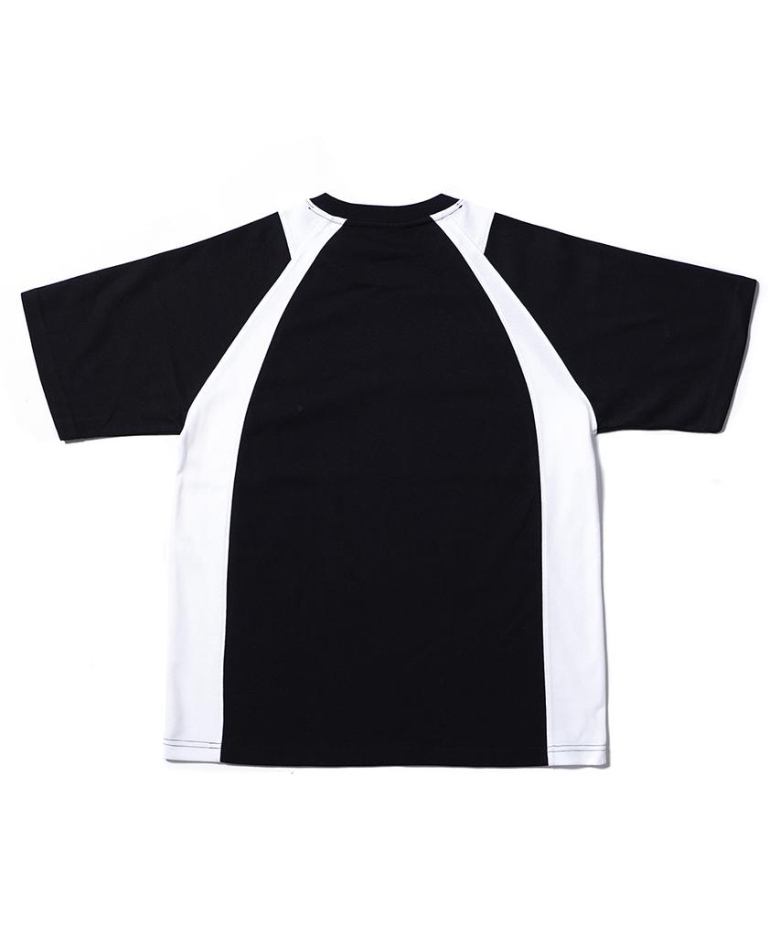 GAKKAI UNIONS Emblem Raglan Short Sleeve T-Shirt Black