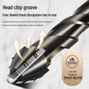 6mm Four-Blade Sawtooth Eccentric Drill Bit Set