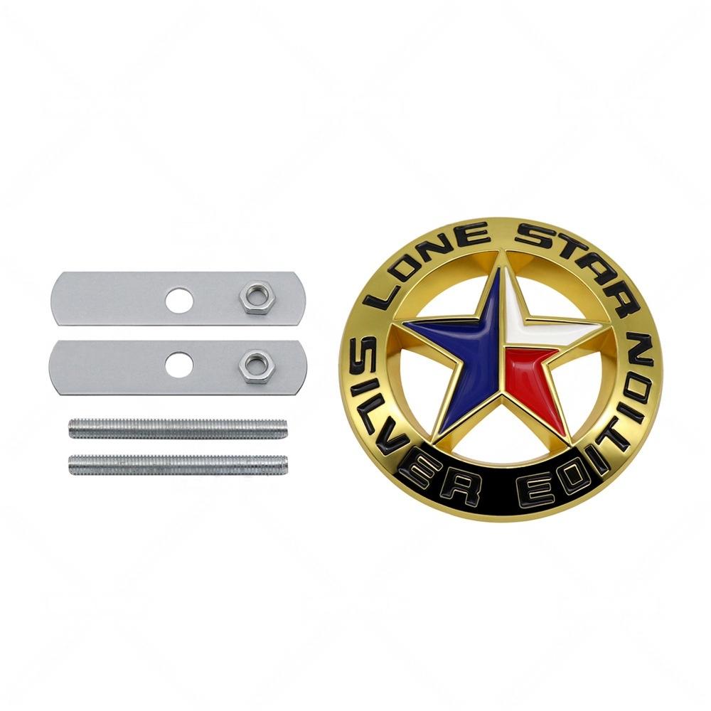 For Jeep Lone Star Texas Offroad Modified Accessories Car Logo Badge LoneStar EDITION Car Grille Air Intake Logo ALT1