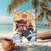 Ultra-Soft Beach Towel with Demon Slayer Theme,Ideal for Pool - Camping, Diving - Perfect Travel Essential, Vibrant Beach Towel.