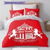 Sunderland Association Football Club Custom Name Pattern Bedding Quilt Set Quilt Cover Pillowcase Home Birthday Gift(1 * duvet cover + 2 * pillowcase,