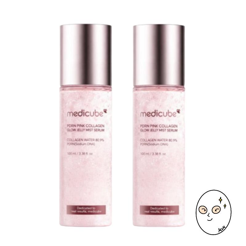 

medicube PDRN Pink Collagen Glow Jelly Mist Serum 100ml 1+1 Set