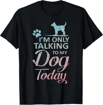 Parlo Solo Al Mio Cane Amante Degli Animali Zampe Di Cane Divertenti Regalo Cucciolo Maglietta Unisex