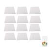 12pcs Bulletin Board Tiles Polyester Fiber Soundproof Self Adhesive Wall Tiles with Pushpins for Photo Display Wall