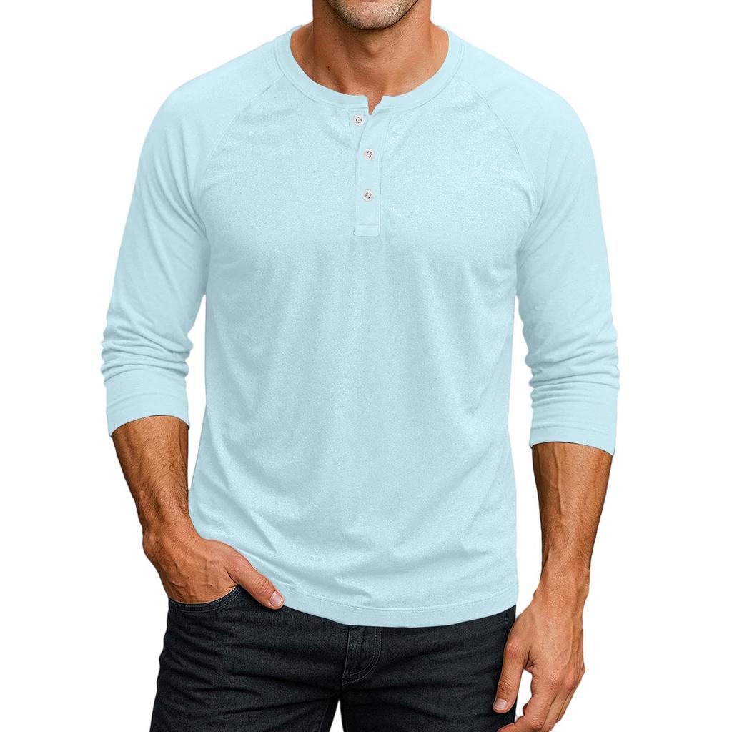 Men's Raglan Sleeve Three-quarter Sleeve Top