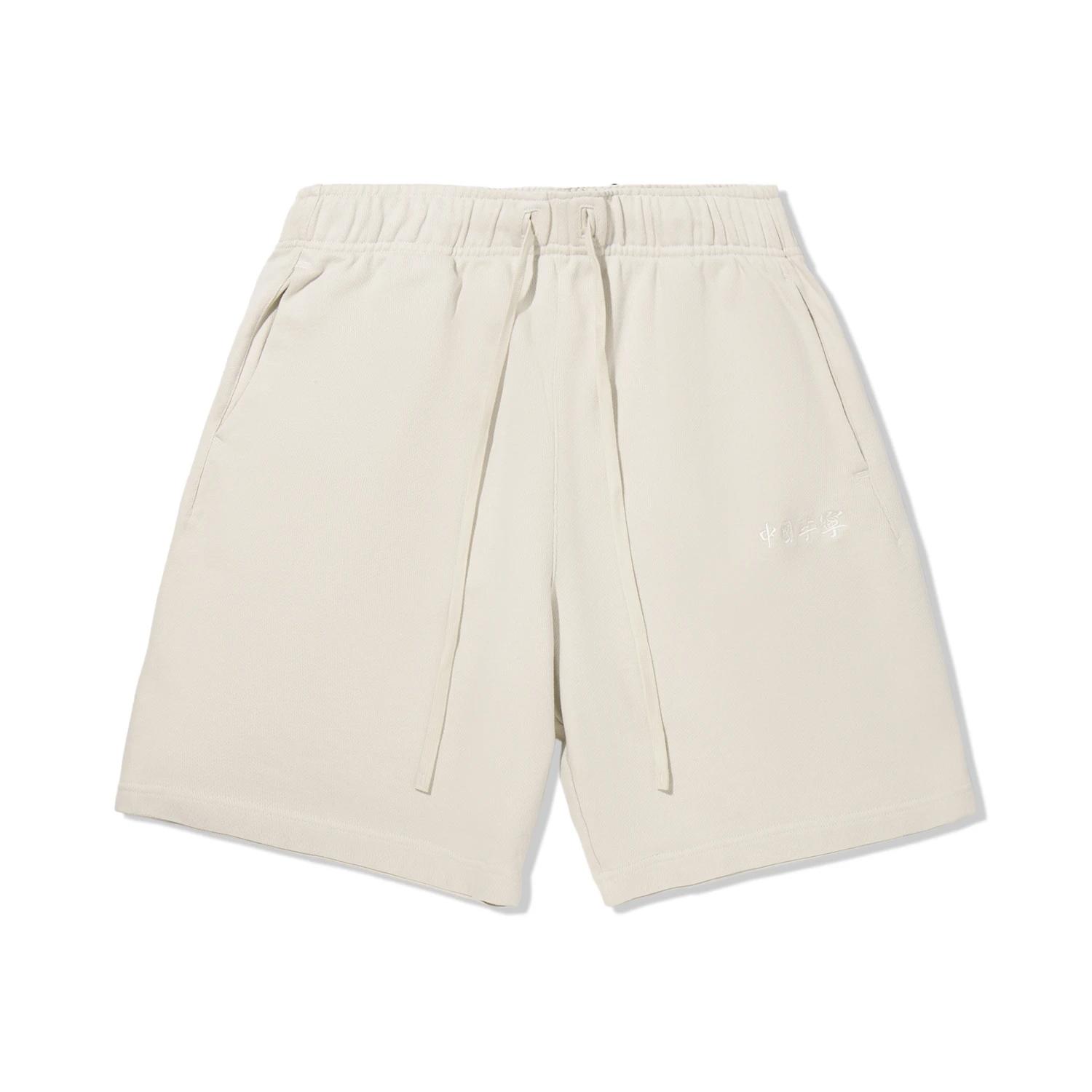 

Li Ning Однотонные шорты средней посадки на кулиске Дышащие Универсальные Свободные Повседневные Мужские шорты Жемчужно-белый AKSV715-3 M