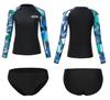 Unisex Sun Protection Long Sleeve Wetsuit Set for Snorkeling & Surfing