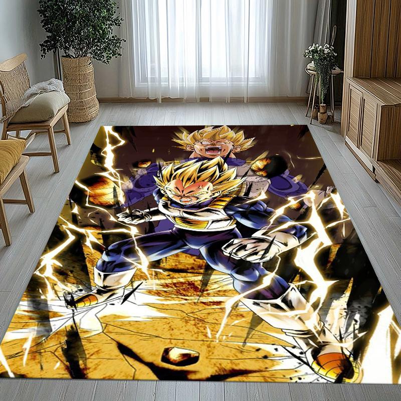 Anime D-Dragon Ball Game Cartoon Living Room Non-Slip Area Rug Soft Carpet for Bedroom Kids Playroom Sofa,Home Decor Doormat