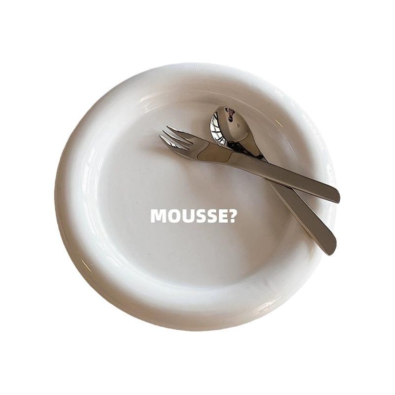 Creative Chubby Round Ceramic Dessert Plate for Homes and Restaurants