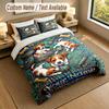 Decorative Artwork Theme Personalized 3Pcs Bedding Set Custom Text & Name 1 Sheet 2 Pillowcases Household Bedding 1pc