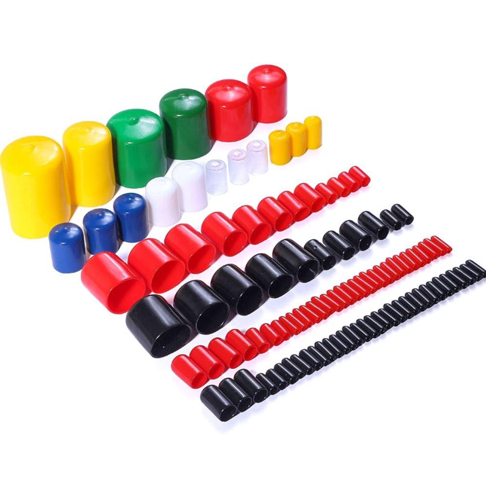 10pcs 1.55mm-5.5mm Silicone Soft Cover Nut Seal Sleeve Thread Protection Stopper Plug Rubber Cap