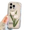 Cold Wind Tulip iPhone11Promax Mobile Phone Case Transparent Applicable Apple 11promax Cream Case 11