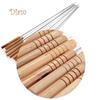 Hara 10 Pcs BBQ Barbecue Roasting Needle Roasting Tools Brochette Tong Kebabe Skewers