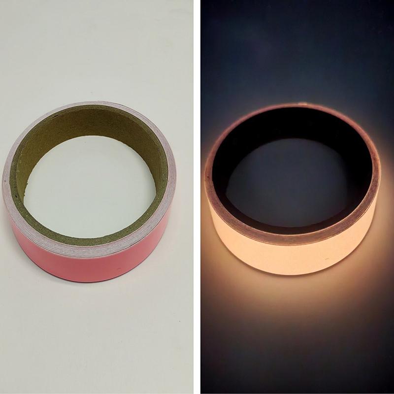 2 Stück Leuchtband für Fahrräder, selbstklebend, 3M/5M, leuchtende Sicherheitsaufkleber für Fahrradrahmen und Räder, für Nachtfahrten