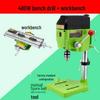 Compact High-Speed Precision Bench Drill with Variable Speed and Mobile Cross Slide Table