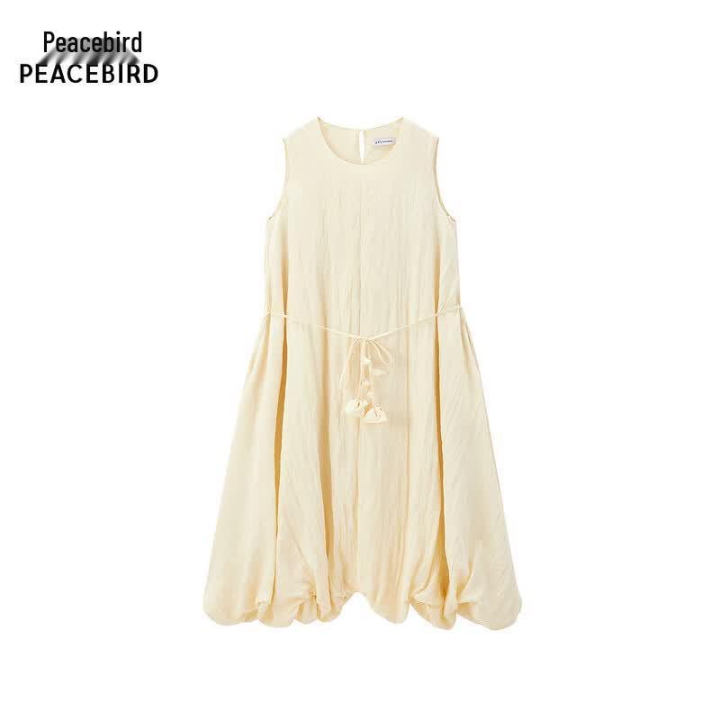 Peacebird A-Line Tie-Waist Sleeveless Maxi Dress L