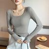 New Women's Long Sleeve T-Shirt Modal Base Layer Solid Color Autumn Top Half-Turtleneck Round Neck Small Stand Collar Top