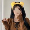 Urocza Opaska do Włosów z Pluszowymi Uszkami Misia Pszczółki Kobiety Dziewczęta Mycie Twarzy Piękne Opaski Zwierzęce Cosplay Obręcze Opaska Akcesoria do Włosów