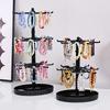 Rotatable Multi Tier Jewelry Display Stand For Earrings Rings Watches And Accessories Organizer Rack