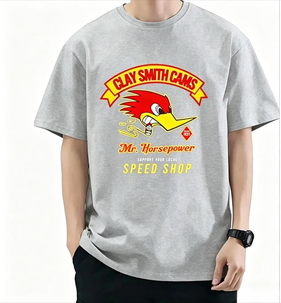 2026 Summer New Unisexs Mr Horsepower T Shirt Casual Clay Smith Cams 90th Anniversary Tshirt Graphic Sports Tops Y2k