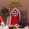 Christmas Dollhouse Decor Set Dollhouse Miniature Accessories Mini Tree Gift Boxes Snow men Decorations Party Supply