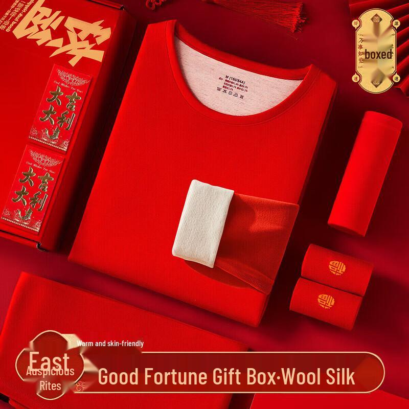 

Комплект женского термобелья Langsha Lucky Red из шерсти и шелка Women s M (160)