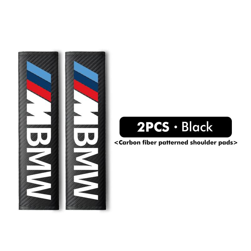 Carbon Car Seat Belt Cover Shoulder Protector Accessories For BMW Performance X1 M3 M6 F01 F02 E34 E36 E60 F10 F20 X6