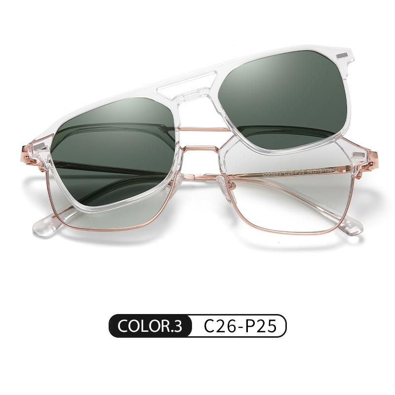 

Fashion Sunglasses Man Clip On Polarized Sun Glasses Driver Shade Women Luxury Brand Vintage Myopia Optical Eyelasses Frame M
