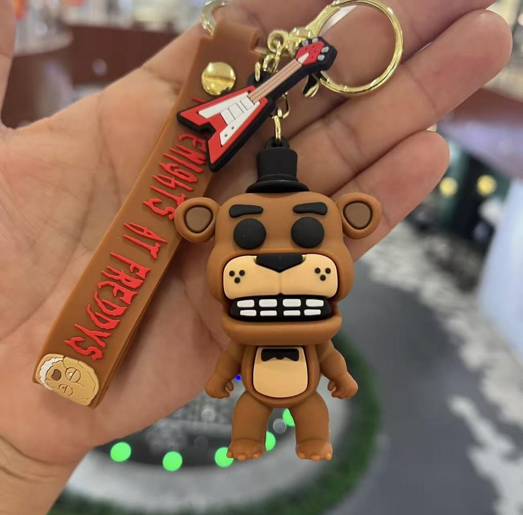 Fnaf Keyring Five Nights At Freddys Figure Doll Pendant Keychain Cartoon Keys Accessories Ornaments Key Chain Bag Pendant Gift
