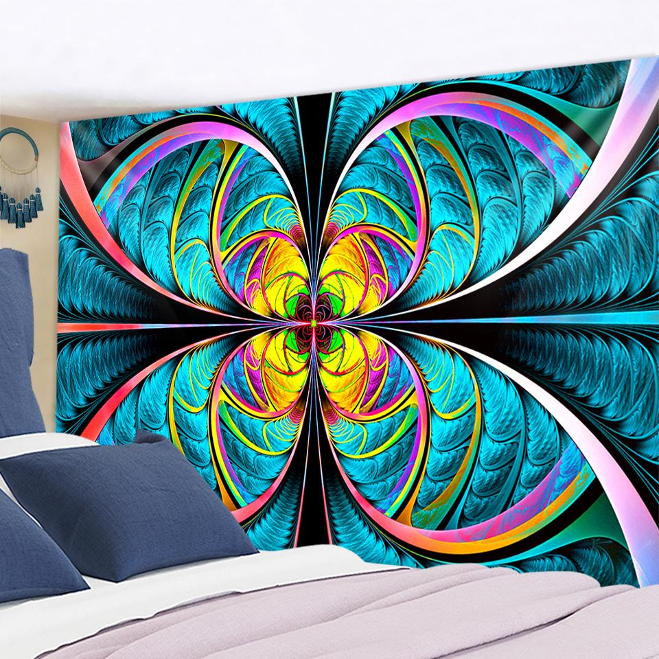 Wall Hanging Tissu Boheme Mandala Tapestry 3D Jade Home Decor Living Room Background Wall Carpet Cloth Hippie Blanket