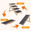 Outdoor Steps Dog Stairs Foldable Wooden Cat Climbing Ladder Non-slip Portable Pet Ladder for Small Animals Climbing