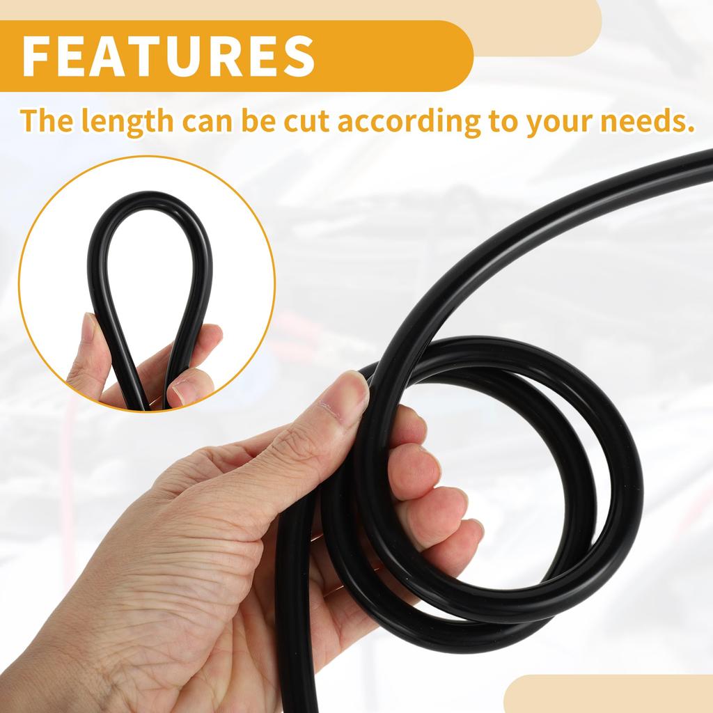 Partuto 1ks 130PSI Max. tlak Univerzální silikonová vakuová hadička Auto Automotive Vacuum Line