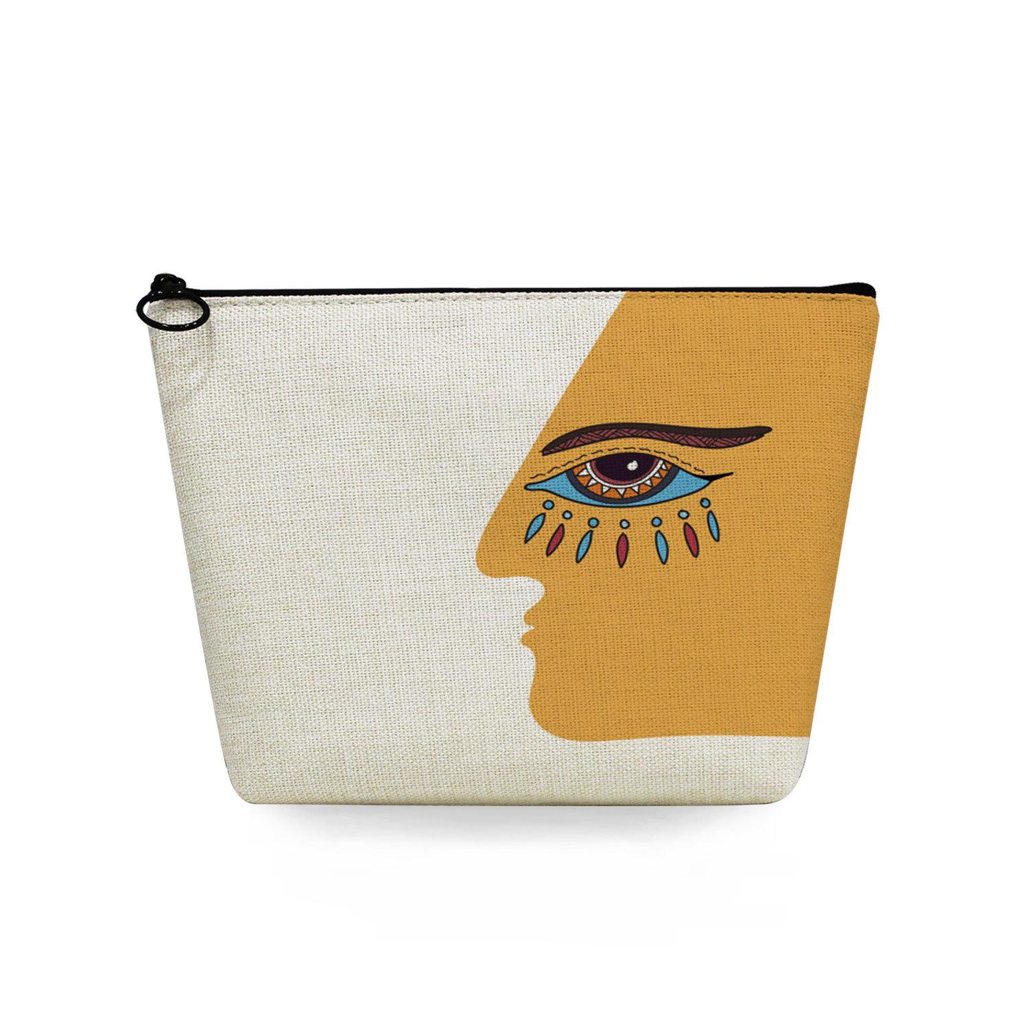 Women Featured Eyes Print Cosmetic Bag Toiletries Organize Travel Storage Case 6769 KTB