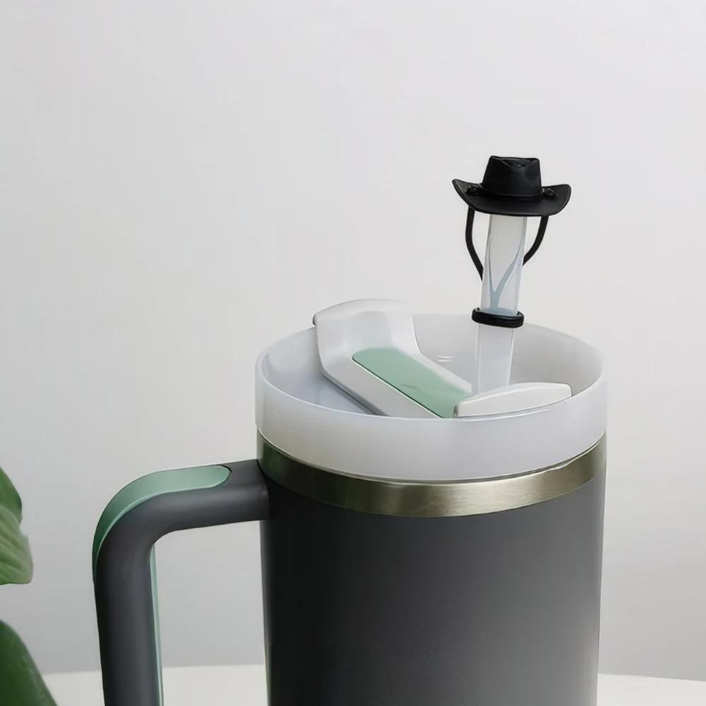Dust-proof Cowboy Hat Straw Cover Leak Proof Straw Stopper Cup Decoration Straw Topper  30/40oz Cup