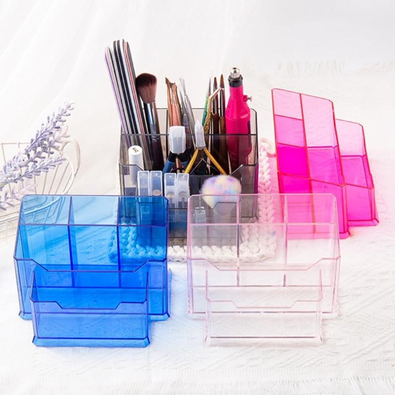 Nail Drill Holder Nail Drill Machine Storage Box Acrylic Nail Drill Bits Holder Makeup Brush Holder Manicure Tools