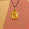 Popular fat Fu new small fat Fu hanging black rope necklace Fu character ingot girlfriend gift Chinese style