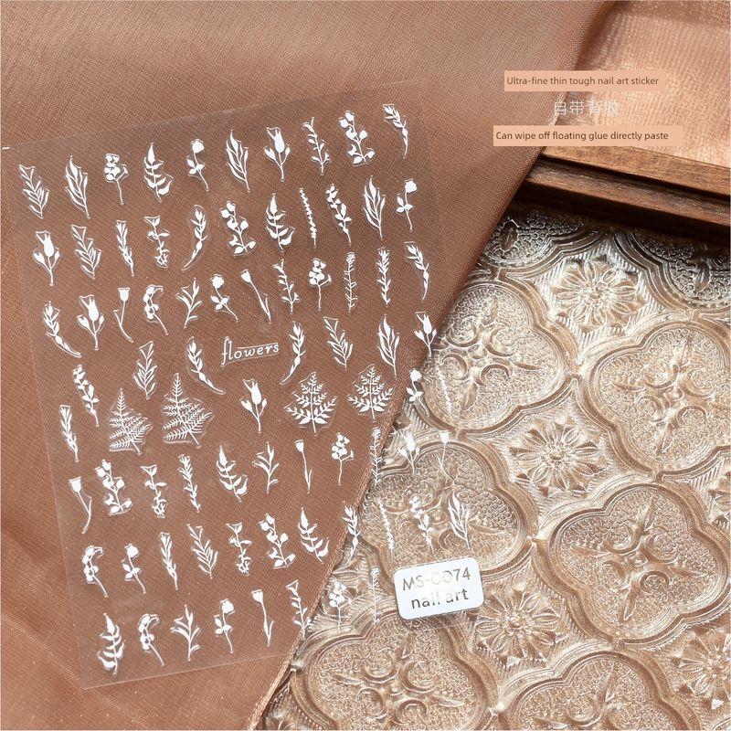 

Jennajessie Beauty Наклейка для нейл-арта Msc01 Японский стиль Бабочка Линглан Звезды Сердце Наклейки для украшения ногтей MSC074 Fairy Flower Branch