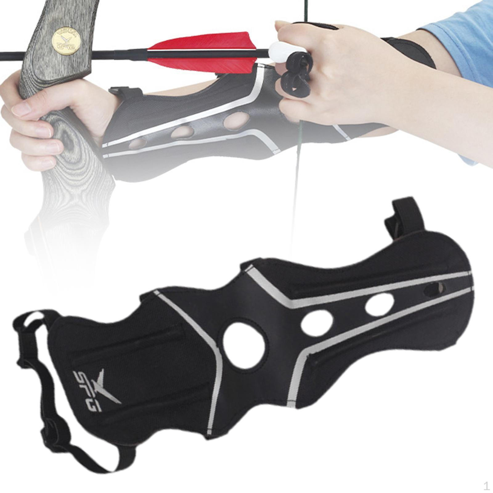 

Arm Guard for Archery Protective Comfortable Sturdy Lightweight Bow Armguard чорний