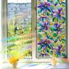 Laser-cut Multicoloured Geometric Floral and Foliage Bathroom Home Décor Glass Static Cling Stickers