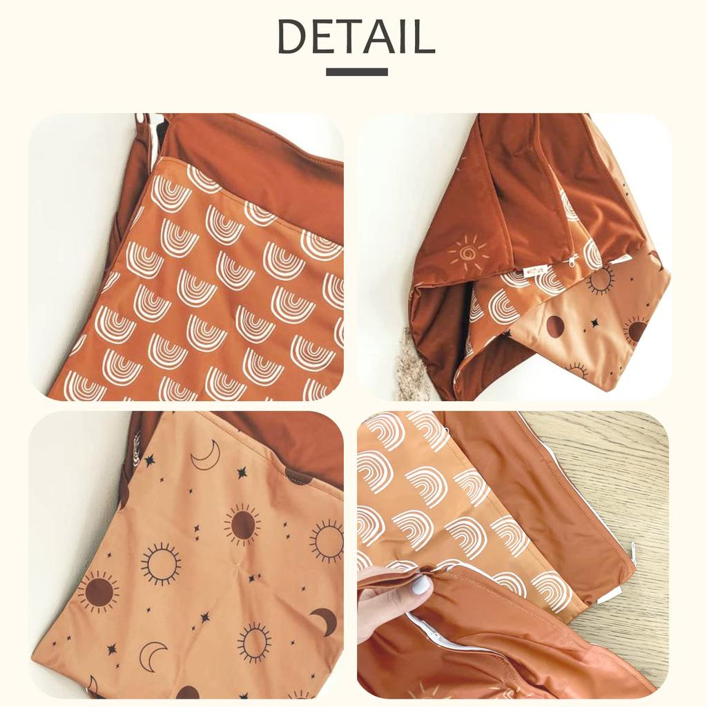 KALAVIKA Diaper Pouch Large Perfect for Baby Stroller Bath Travel and Small Organizers 3-Piece Set, Waterproof, Capacity, 3040cm, Diapers, Clothes,