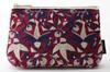 DDintex Ten To Sen Basic 15 X X and Line Embroidery Pouch, Bird, Purple, 10.5 4.5cm [Dot Fabric]