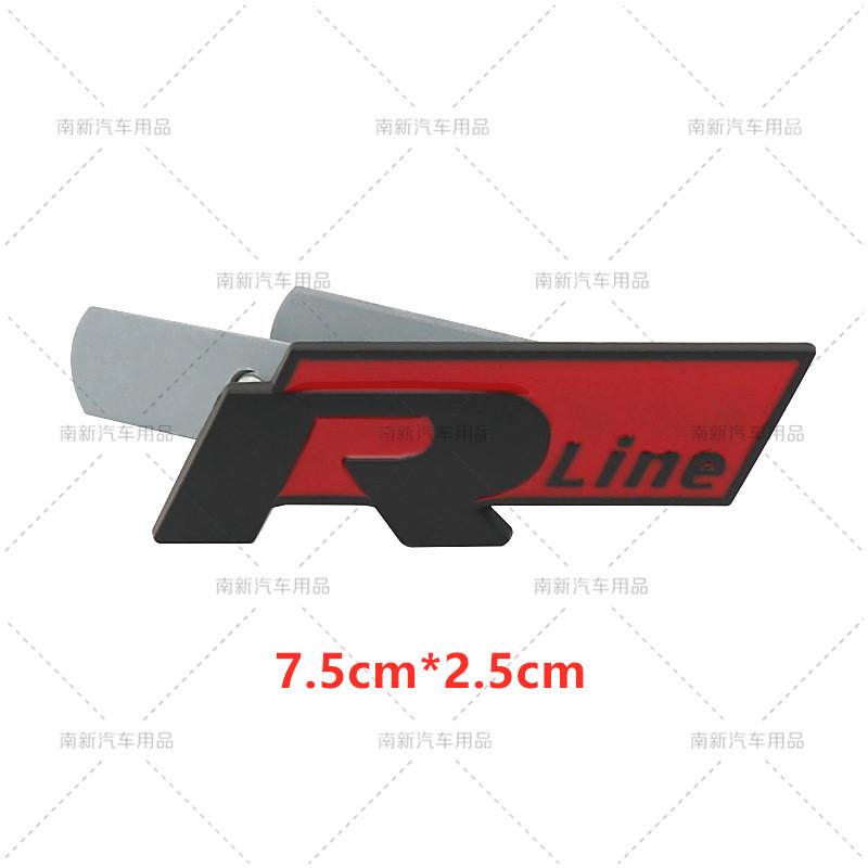 hsvrd1 2026 Hot For VOLKSWAGEN VW 3D Metal R Rline Emblem R line Badge Body Sticker For Volkswagen Golf Tiguan Touareg Polo GTI CC Pass