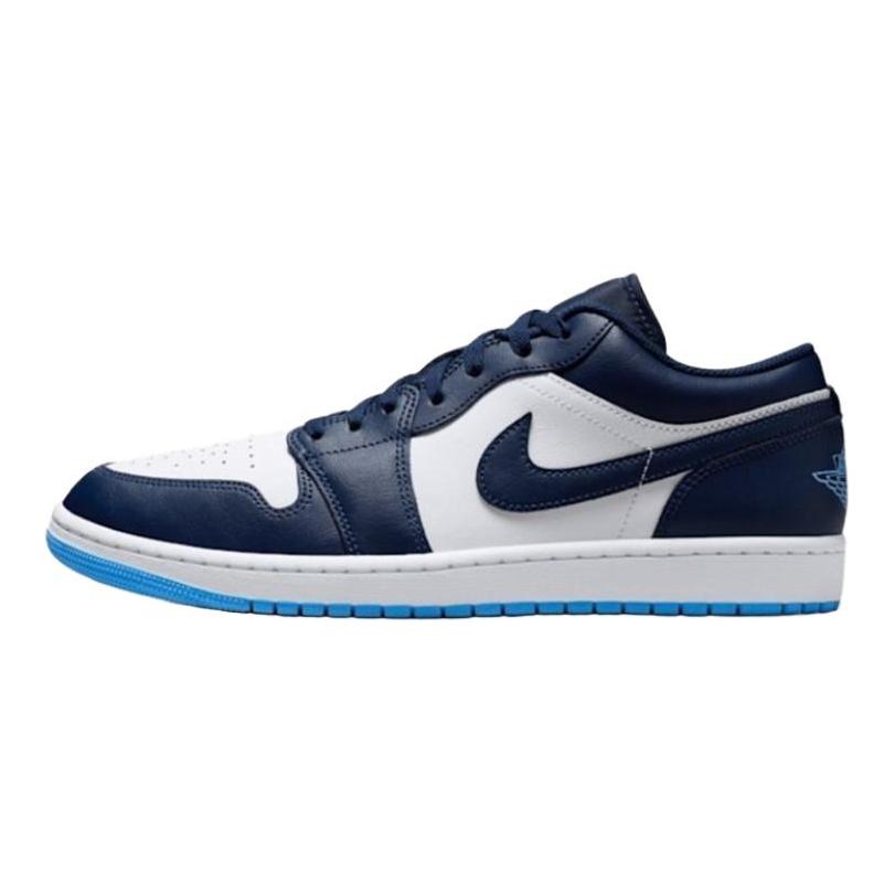 Jordan Air Jordan 1 Low top Vintage Basketball Shoes Men's Blue White 553558-404