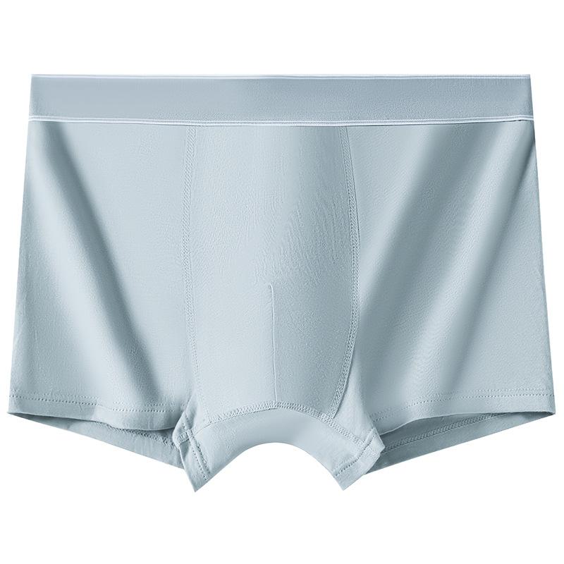 Men's Spring and Summer Simple Pure Color Cotton Breathable Antibacterial Crotch Underwear