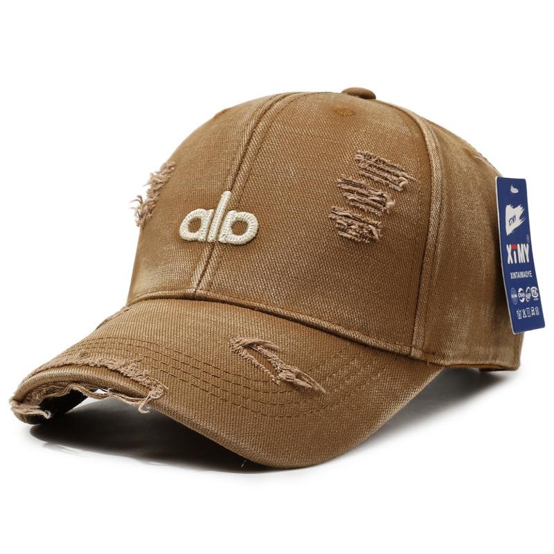 Distressed Baseball Cap Women Unisex Trendy Embroidered Letter Sun Visor Dad Hat