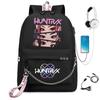 K-pop Printed Backpack for Teenager Girl Boy Bookbag Kid Gift Large Capacity Waterproof Travel Bag Rucksak