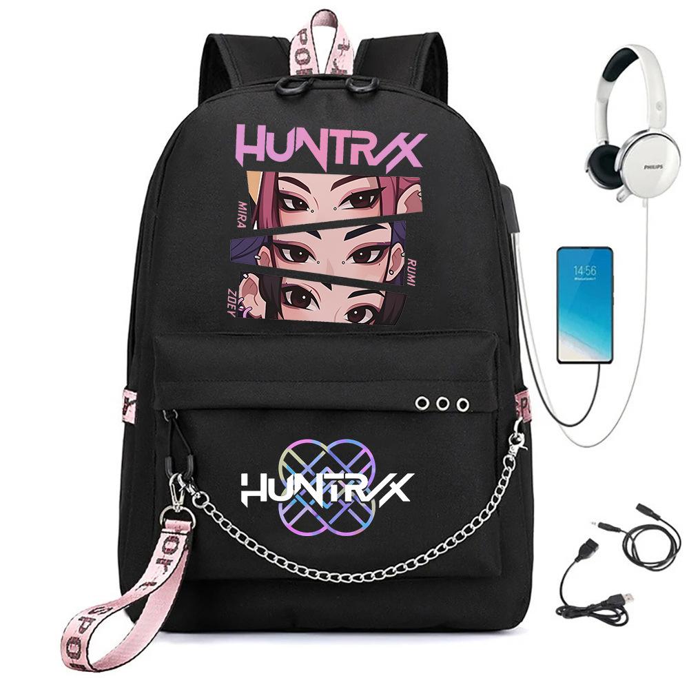 K-pop Printed Backpack for Teenager Girl Boy Bookbag Kid Gift Large Capacity Waterproof Travel Bag Rucksak