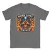 Oversized T Shirt Summer Biker Lives Matter Fiery Skull Rider Novelty TShirts  Pure Cotton Tshirt for Unisexs Awesome Top Tees